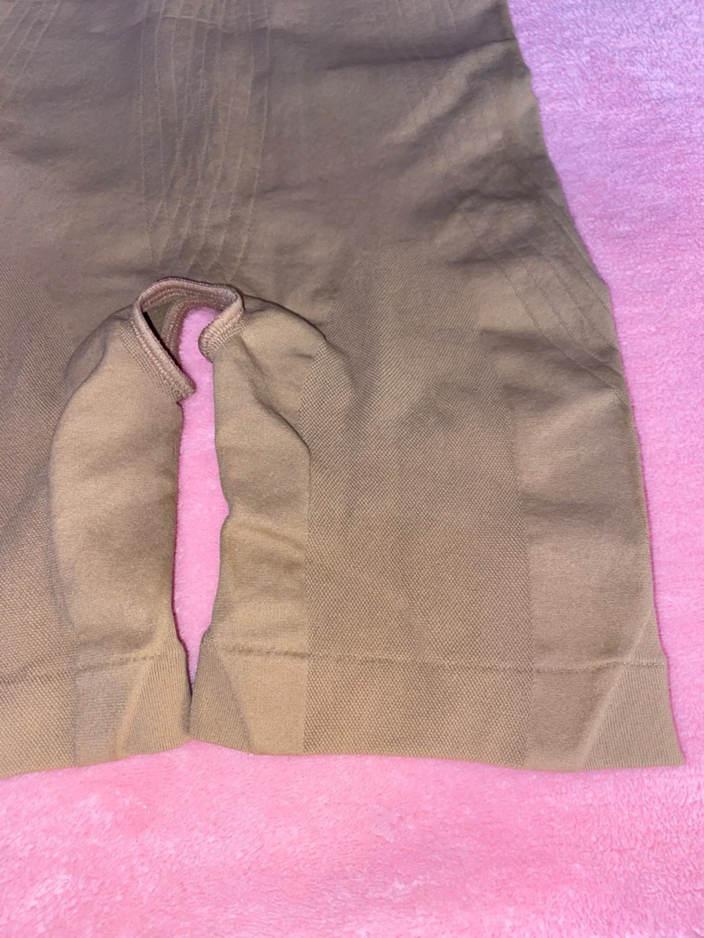 Lycra Shapewear Medium/Large Beige Nude Crotchless Highwaist Stretch Seamless - Picture 5 of 13